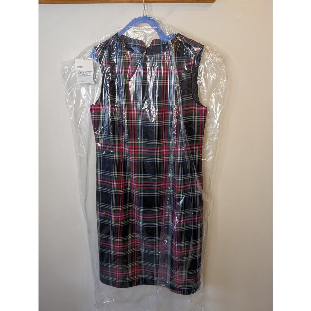 Vintage Pendleton Woolen Mills Red Green Plaid Tartan Dress USA Made Womens 10 - Picture 3 of 11